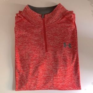 Under Armour red quarter zip long sleeve.